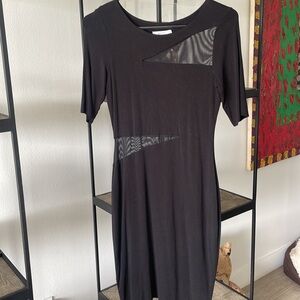 Bailey 44 Black Dress with Sheer Accents
